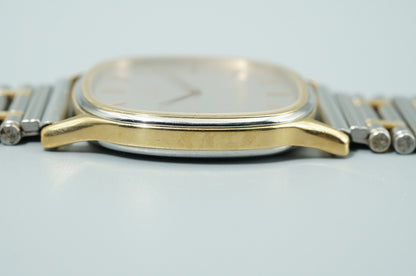 *Exc+5* Vintage 1977 OMEGA De Ville Cal.1365 Qz Silver Square 31mm Mens Watch