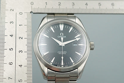 *NEAR MINT* Vintage 1990s OMEGA Seamaster 2517.50 Qz Black Round 40mm Mens Watch