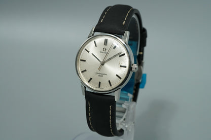N MINT Vintage 1964 OMEGA Seamaster Cal.601 Hand Winding Silver 34mm Mens Watch