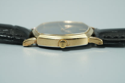 *Exc+5* Vintage 1980 SEIKO Chariot 5931-5350 Qz Black Hexagon 30mm Mens Watch