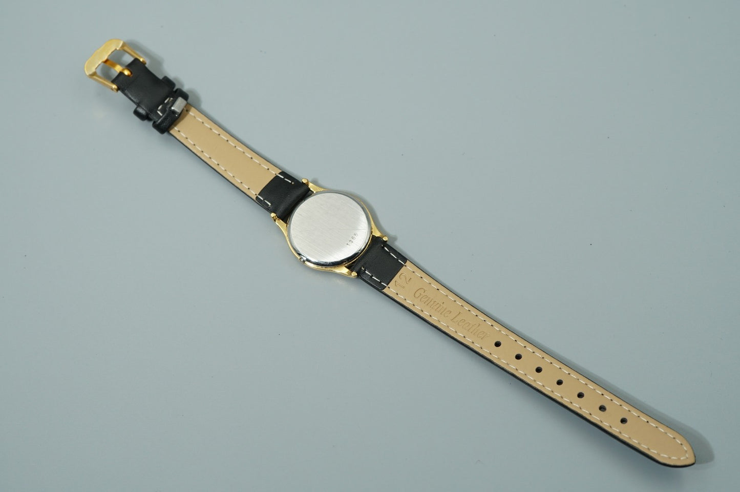 *NEAR MINT* Vintage 1979 OMEGA De Ville Cal.1365 Qz Gold Round 24mm Women Watch