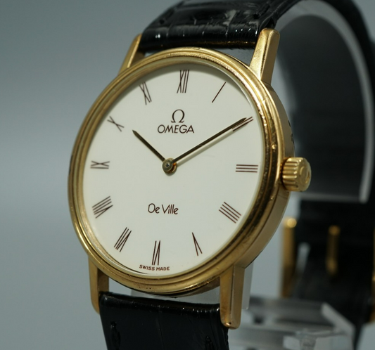 Exc+4 Vintage 1979 OMEGA De Ville Cal.625 Hand Wind White Round 32mm Mens Watch