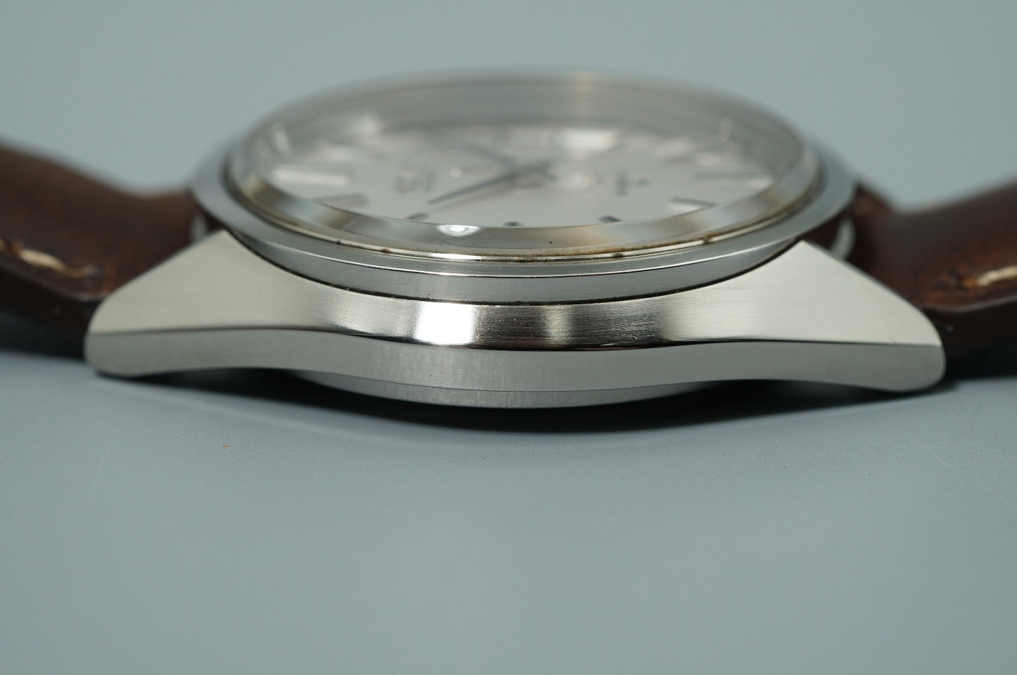 MINT Vintage 1970s SEIKO KS HI-BEAT 5625-7110 Auto Silver Round 36mm Mens Watch