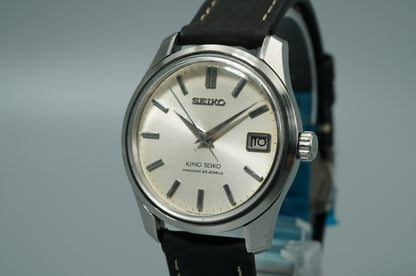 *N MINT* Vintage 1965 SEIKO KING 4402-8000 Automatic Silver 35mm Mens Watch
