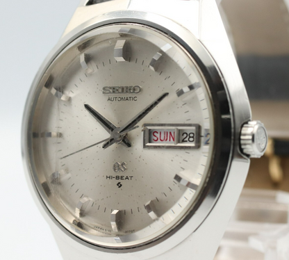 *N MINT* Vintage GRAND SEIKO GS HI-Beat 6146-8050 Automatic Silver Mens Watch