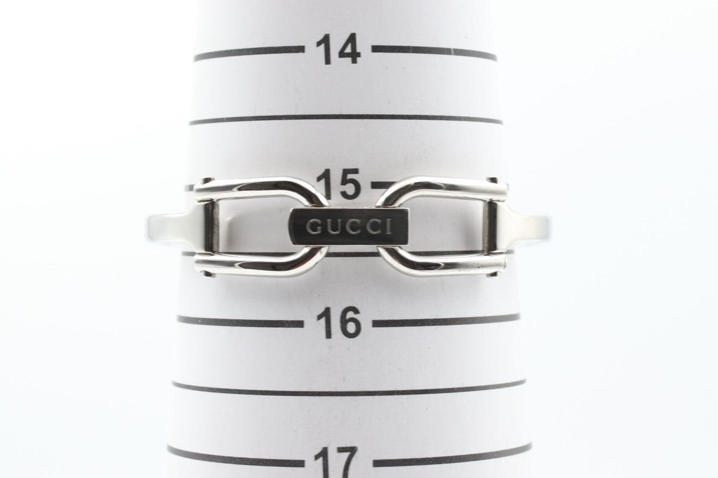 *NEAR MINT* Vintage GUCCI 1500L Quartz Silver Dial Rectangle Women Watch