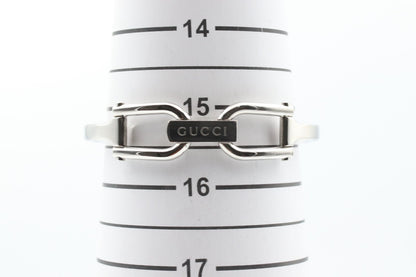 *NEAR MINT* Vintage GUCCI 1500L Quartz Silver Dial Rectangle Women Watch
