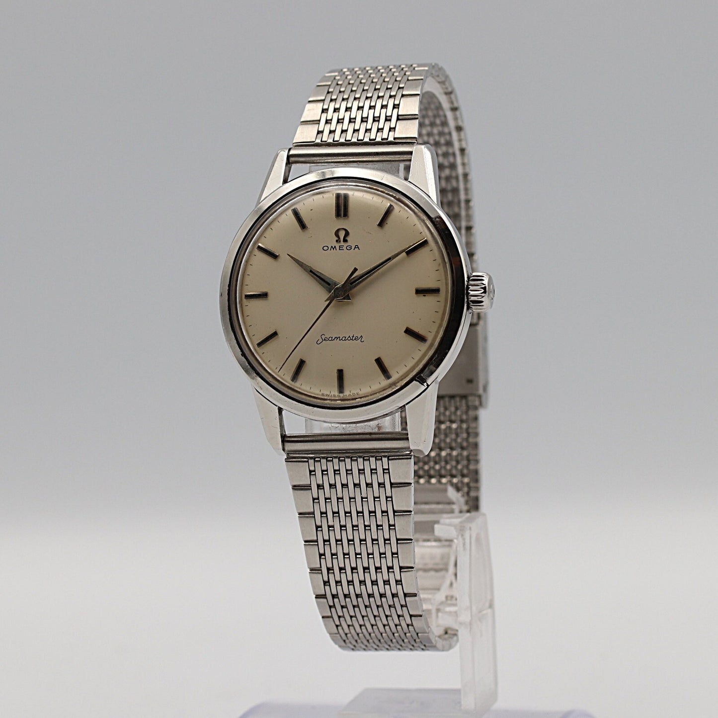 *Exc+4* Vintage 1960s OMEGA Seamaster Cal.285 Hand Wind Cream 36mm Mens Watch