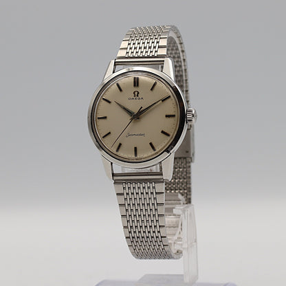 *Exc+4* Vintage 1960s OMEGA Seamaster Cal.285 Hand Wind Cream 36mm Mens Watch