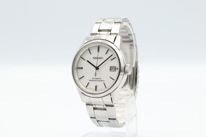 *NEAR MINT* SEIKO Diashock 6R15-00B0 Automatic White Dial Day Mens Watch JAPAN
