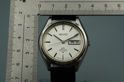 Exc+5 1970s SEIKO Lord Matic 5606-7070 Automatic Silver Round 37mm Mens Watch