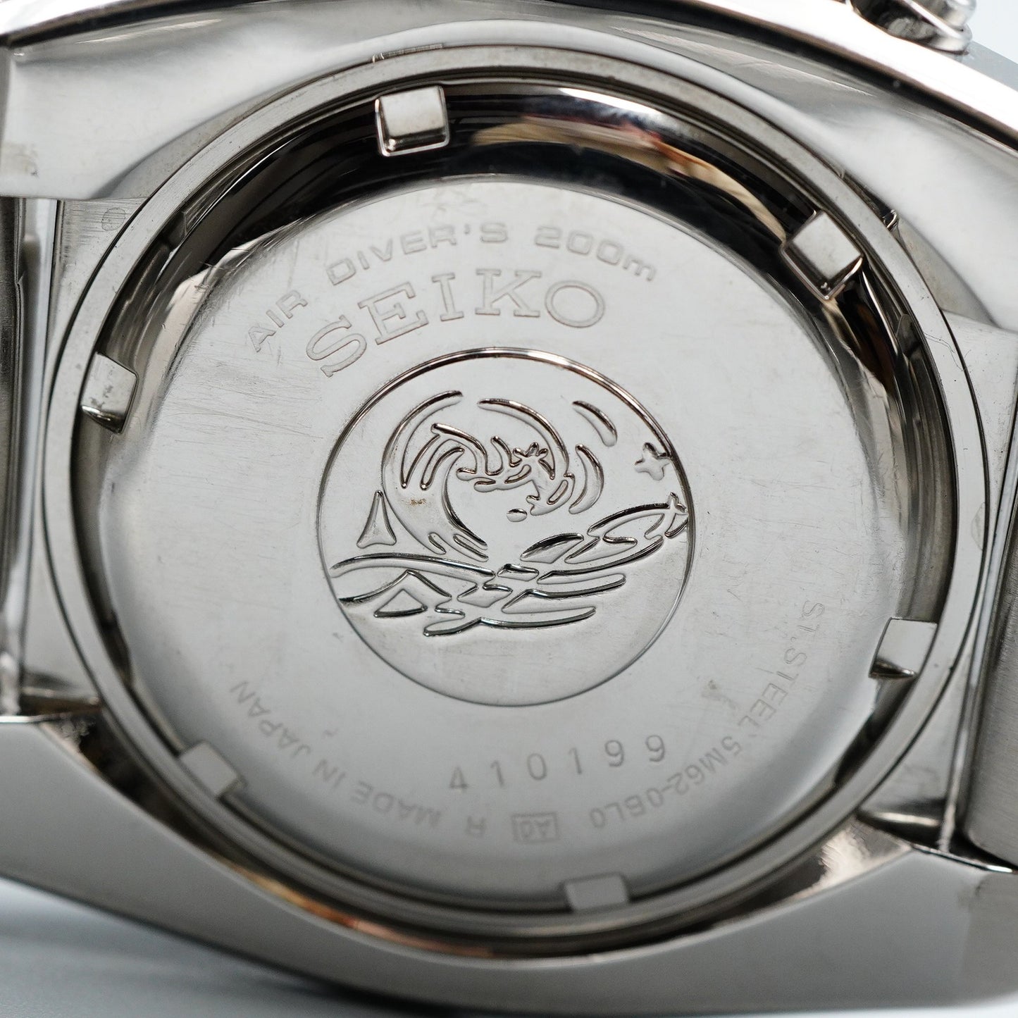 Serviced New Batt *Near MINT* SEIKO Kinetic 5M62-0BL0 AT Black 43mm Mens Watch