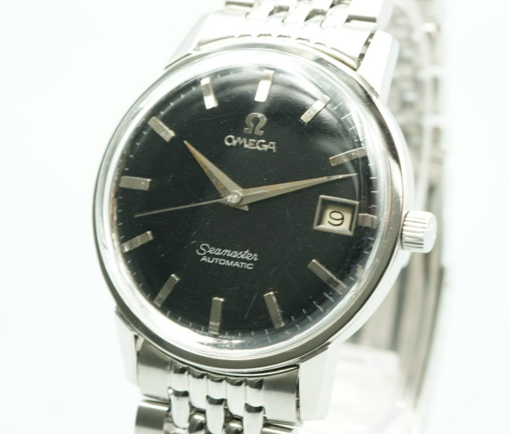 N MINT Vintage 1963 OMEGA Seamaster Cal.562 Automatic Black Dial 34mm Mens Watch