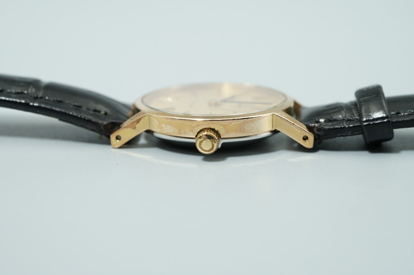 Exc+5 Vintage 1973 OMEGA De Ville Cal.625 Hand Wind Gold Round 24mm Women Watch