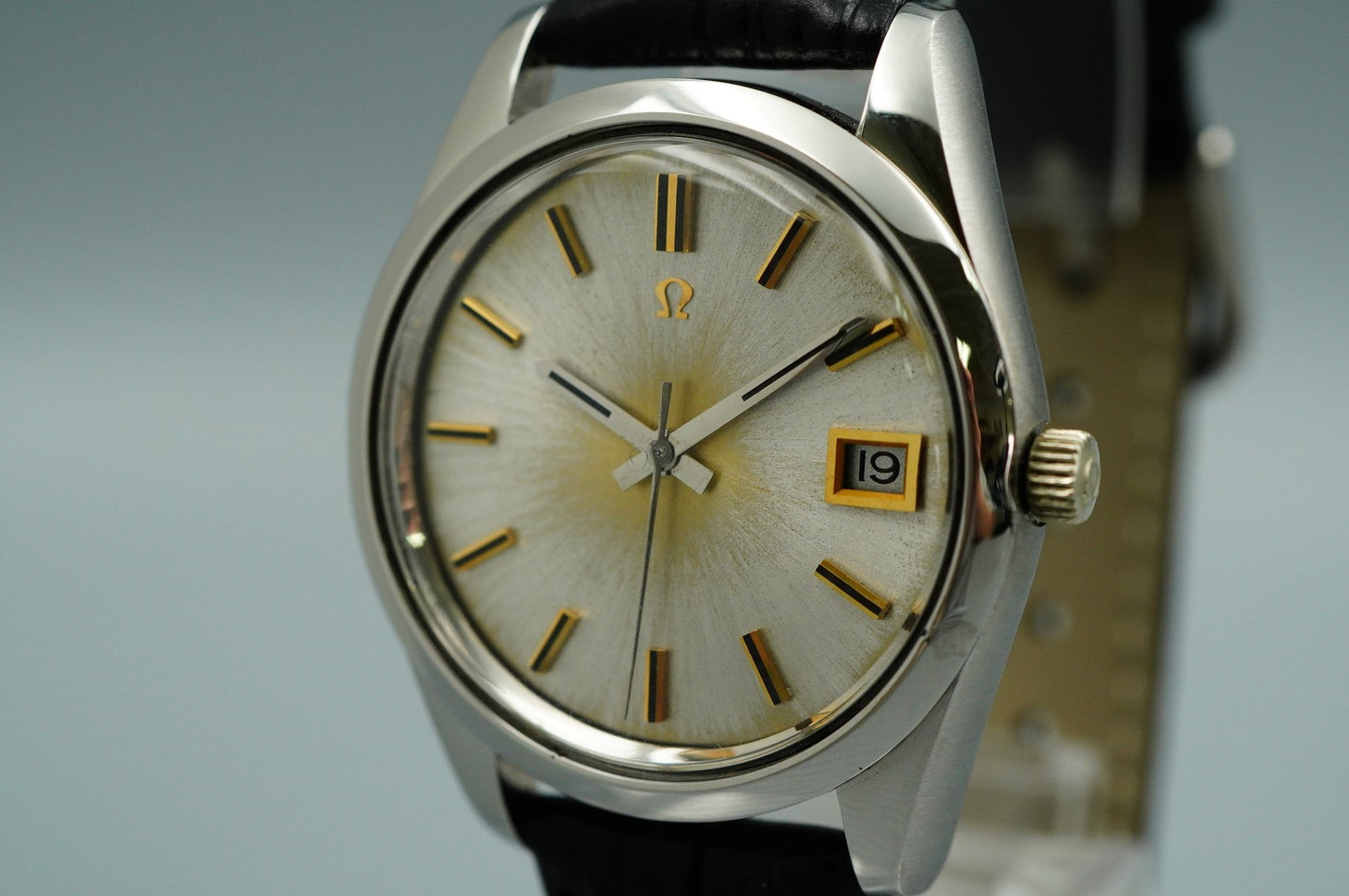 MINT 1970s OMEGA Cal.1011 Ref.168.0061 166.0172 Automatic Silver 35mm Mens Watch