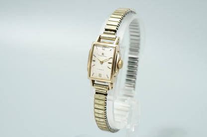 *Exc+4* Vintage 1968 SEIKO Mcrit 5139 Hand Wind White Rectangle 17mm Women Watch