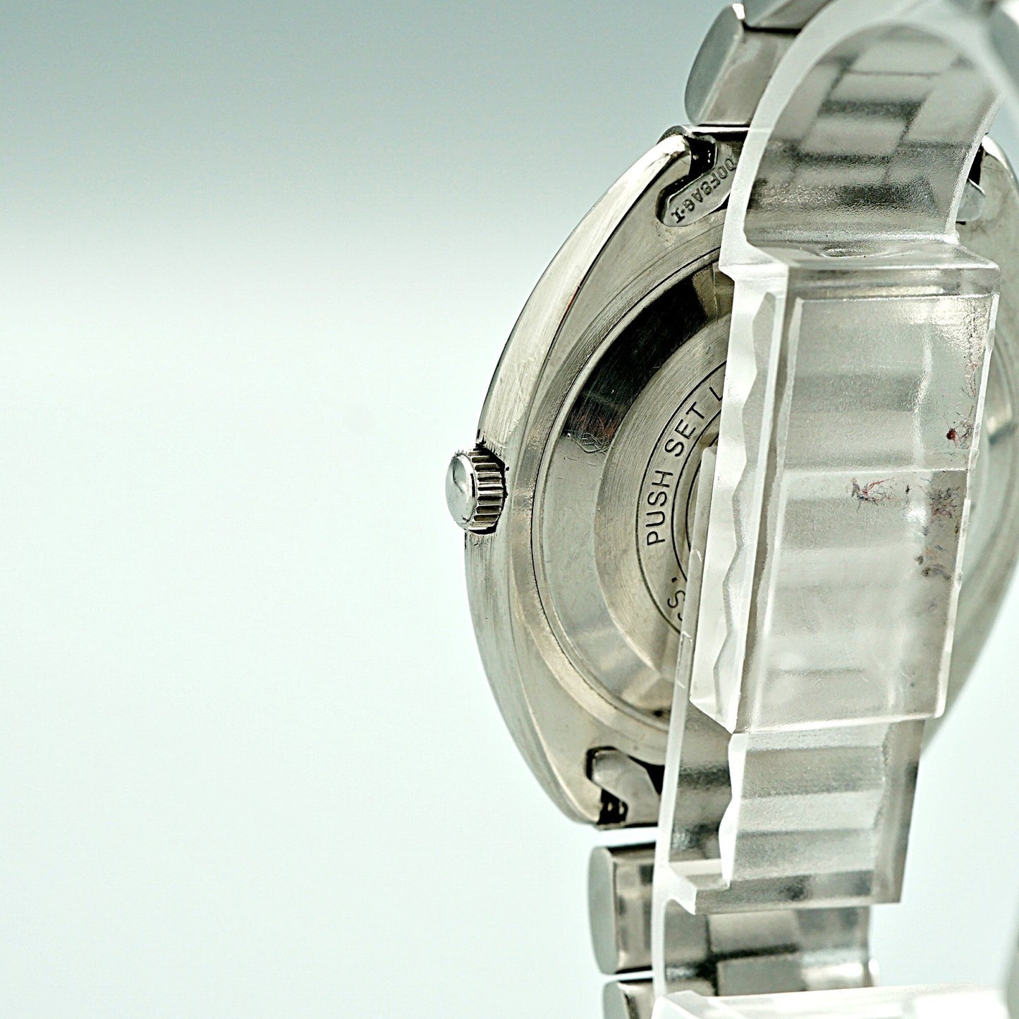 Exc+5 Vintage 1970s SEIKO Lord Matic 5606-7150 Auto White Round 36mm Mens Watch