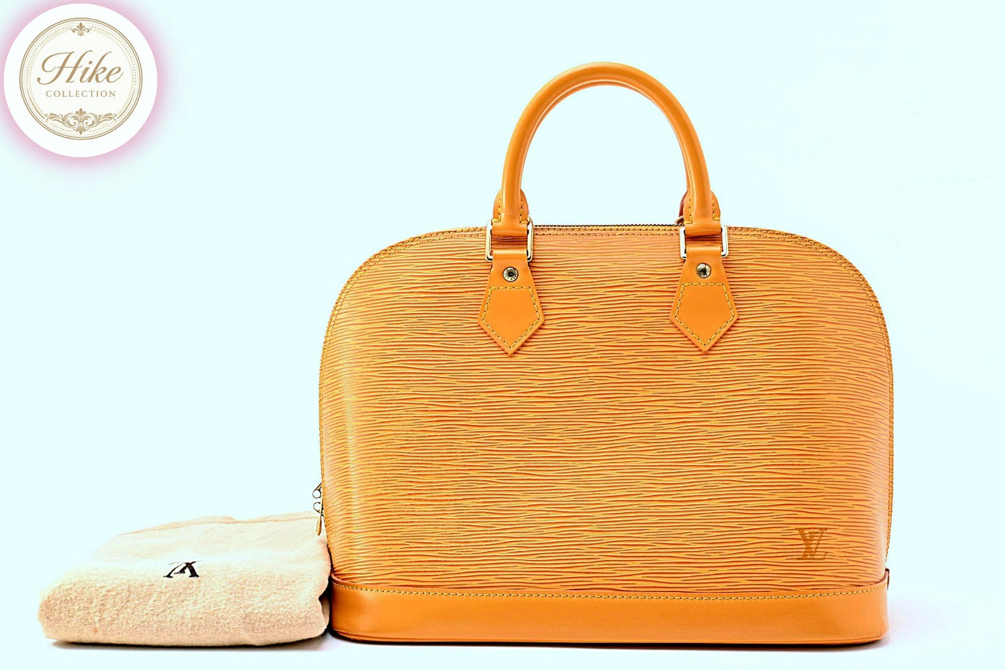 Louis Vuitton Alma Epi Yellow Handbag M52149 Authentic Condition *SA*