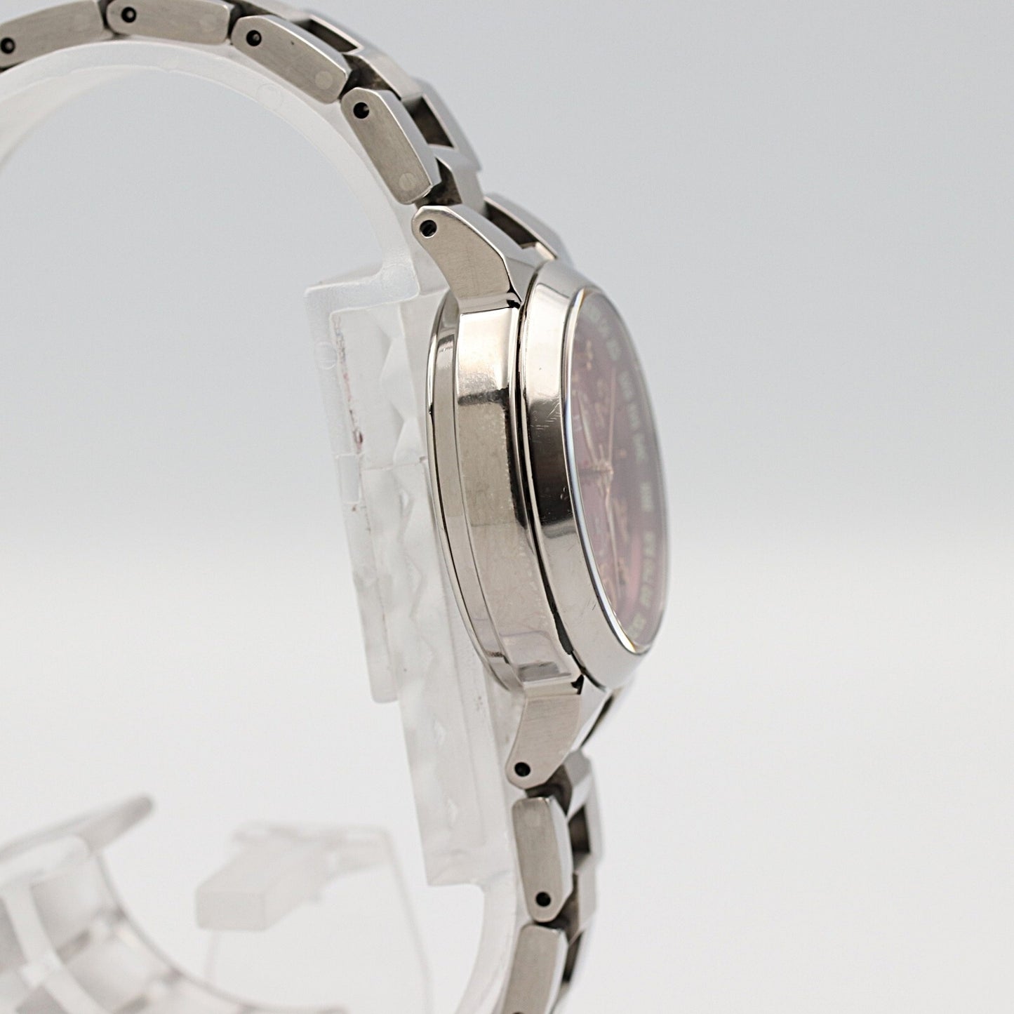 *NEAR MINT* SEIKO Lukia 1B25-0AC0 Solar RED Dial Round 29m Women Watch JAPAN