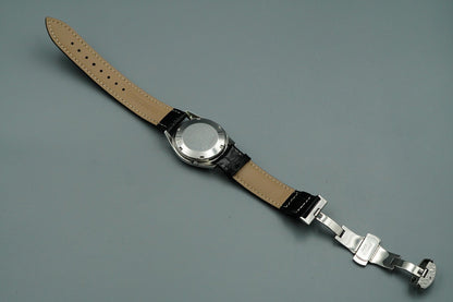 N MINT+++ Vintage 1960s SEIKO SEIKO MATIC Automatic Silver Round 37mm Mens Watch