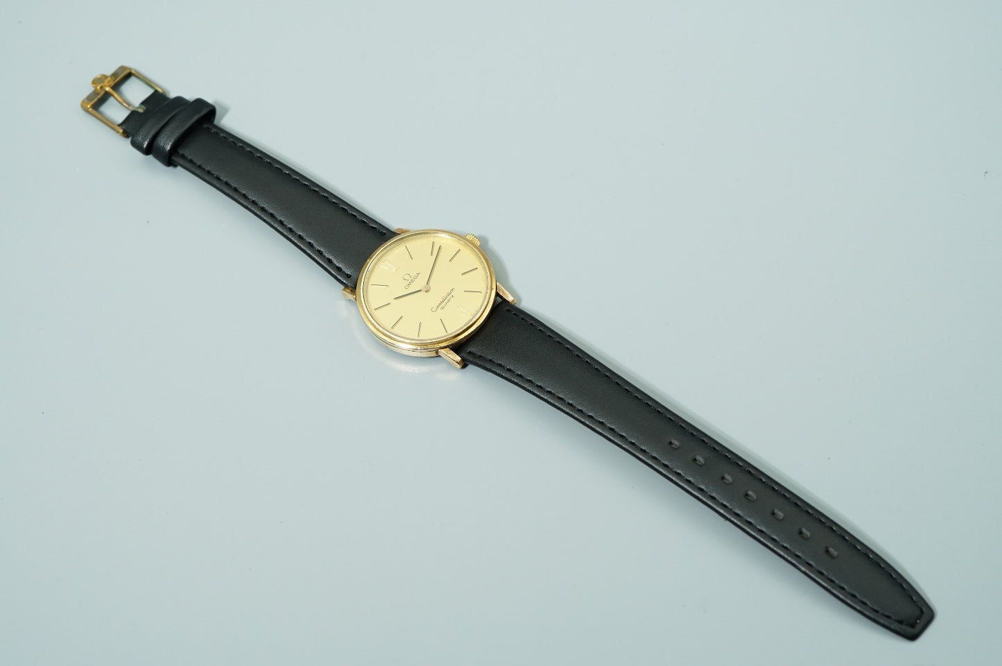 Vintage 1979 OMEGA Constellation Cal1230 Ref191.032 Qz Gold 33mm Mens Watch