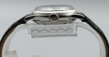 *NEAR MINT* Vintage ORIS Pointer Date Big Crown 7464 Automatic Black Women Watch