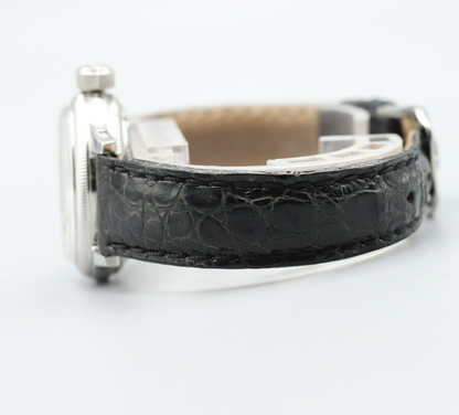*NEAR MINT* Vintage ORIS Pointer Date Big Crown 7464 Automatic Black Women Watch