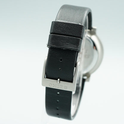 *MINT* Vintage SEIKO SPIRIT SOTTSASS 7T92-0TS0 Qz White Round 39mm Mens Watch