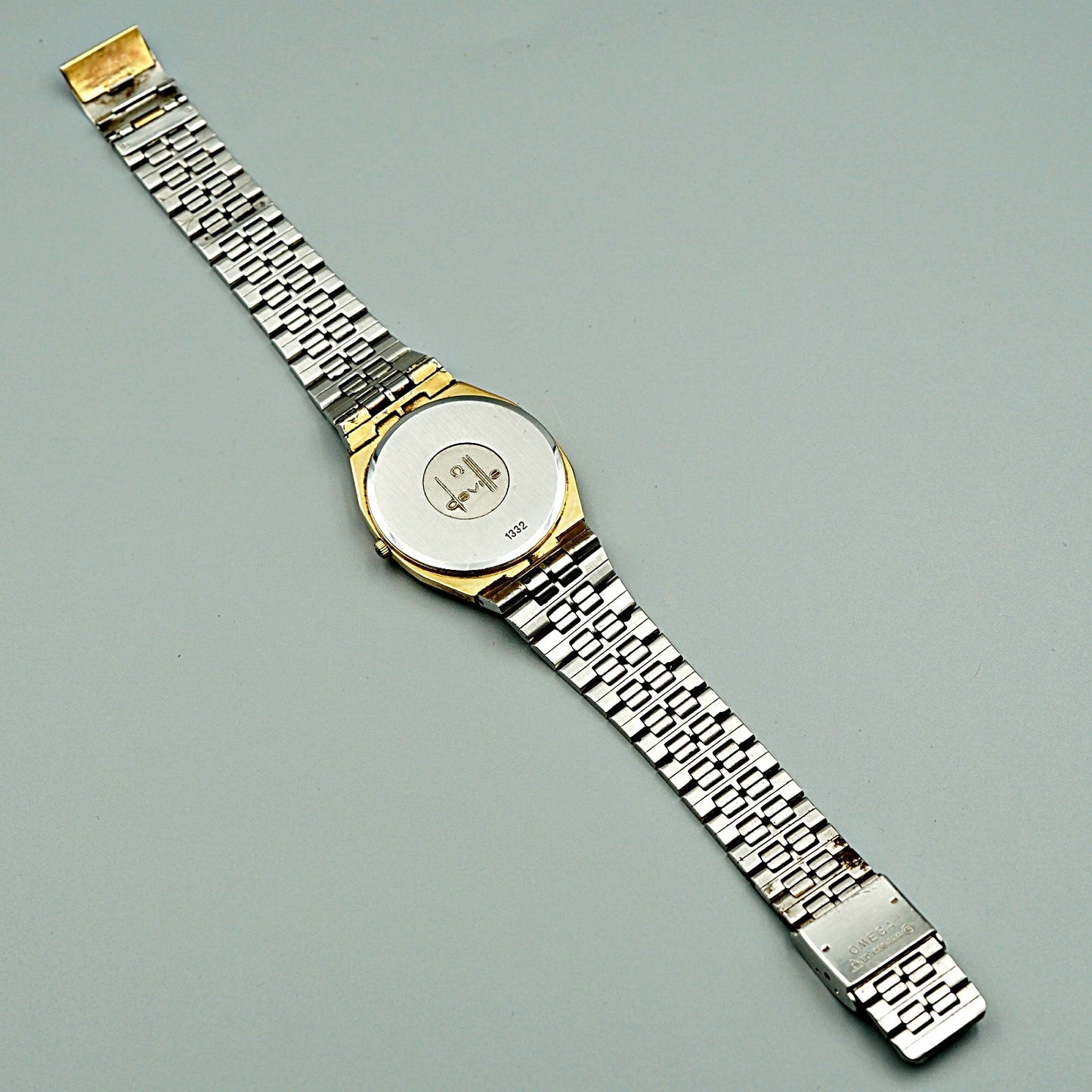 *Exc+4* Vintage 1977 OMEGA De Ville Cal.1332 Qz Gold Octagon 34mm Mens Watch