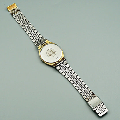 *Exc+4* Vintage 1977 OMEGA De Ville Cal.1332 Qz Gold Octagon 34mm Mens Watch