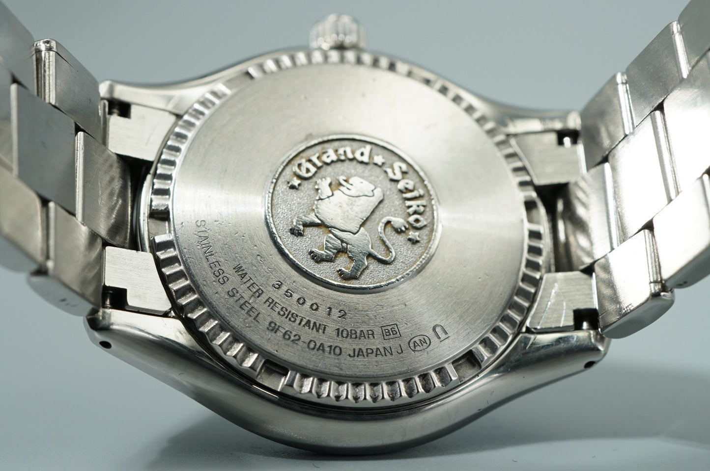*TOP MINT* SEIKO Grand 9F62-0A10 Quartz Silver Dial Round 35mm Mens Watch