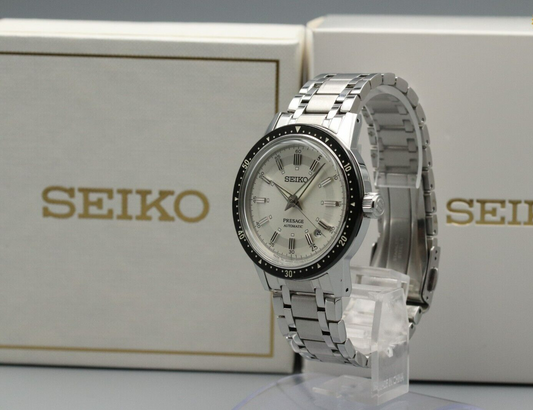 *N MINT+++* SEIKO Presage 4R35-05Z0 Automatic White Dial Date Round Mens Watch