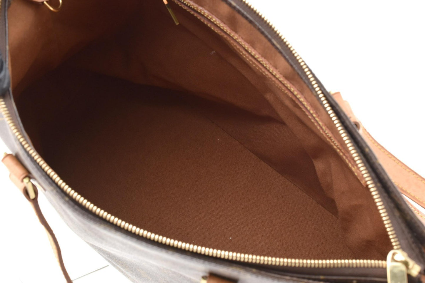 Louis Vuitton CABAS MEZZO Monogram Brown Tote Bag M51151 Authentic Condition SA