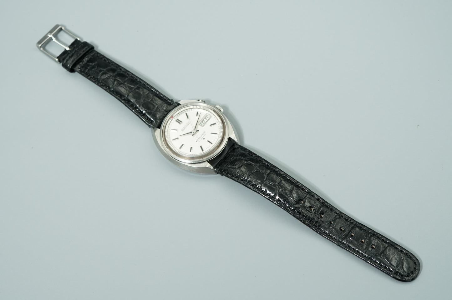 N MINT Vintage 1967 SEIKO BELL-MATIC 4006-7000 Automatic Silver 38mm Mens Watch