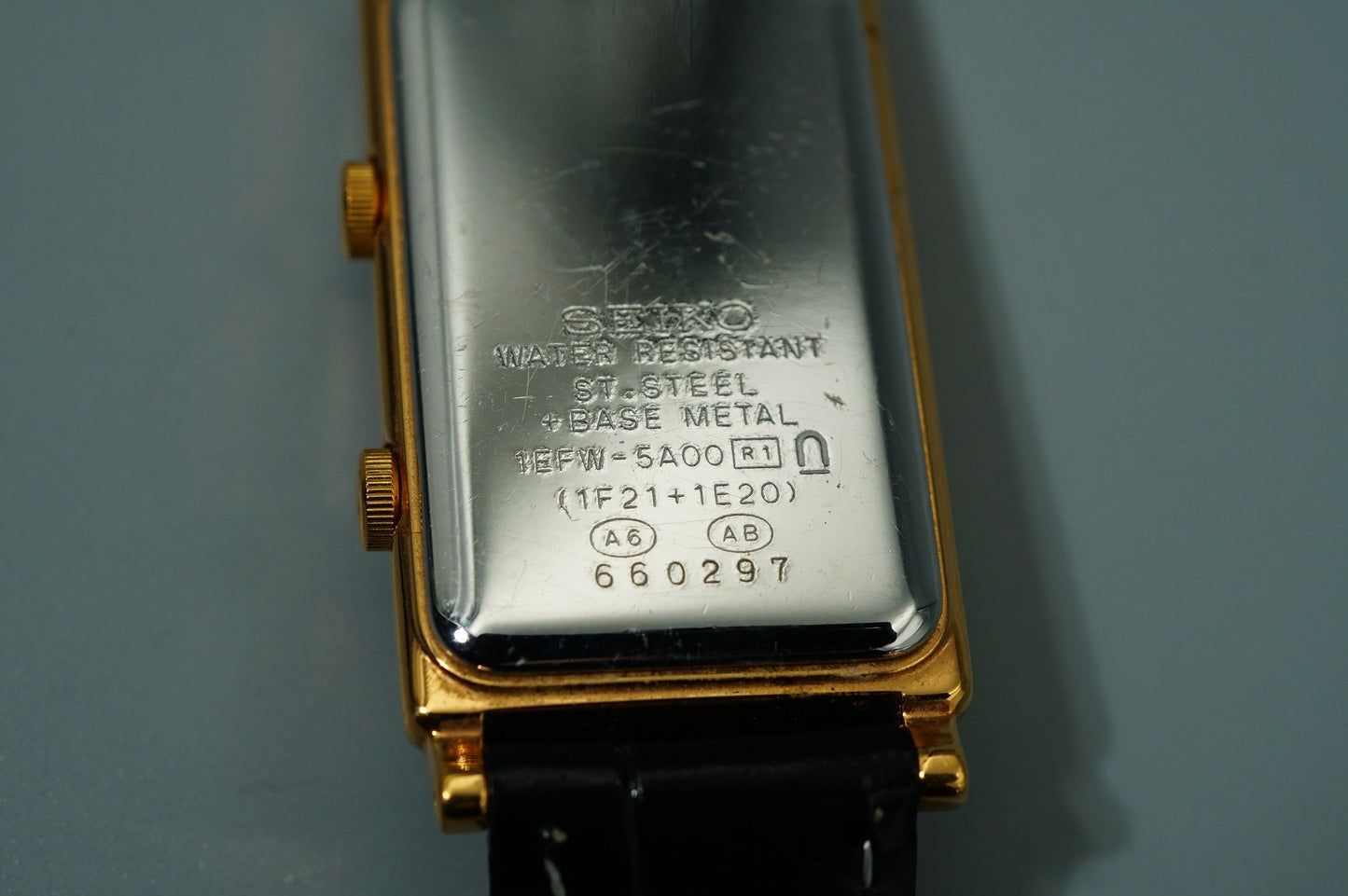 *N MINT* Vintage 1996 SEIKO NOIE 1EFW-5A00 Qz White Dial Square 20mm Women Watch