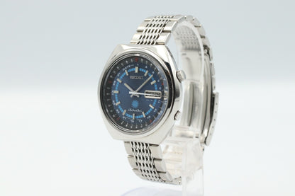 Serviced! *TOP MINT* SEIKO advan 7019-6050 Automatic Blue Dial 39mm Mens Watch