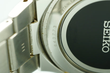 *NEAR MINT* SEIKO Coutura 8B92-0AL0 Solar Black Dial Round 44mm Mens Watch