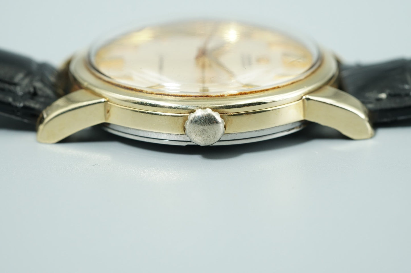 Vintage 1962 OMEGA Seamaster Cal.552 Automatic Gold Cross Line 36mm Mens Watch