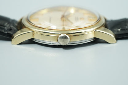Vintage 1962 OMEGA Seamaster Cal.552 Automatic Gold Cross Line 36mm Mens Watch