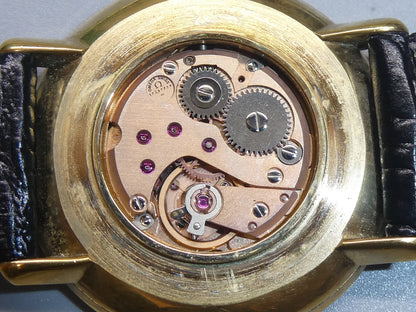 N MINT Vintage 1973 OMEGA De Ville Cal.625 Hand Wind Gold Round 33mm Mens Watch