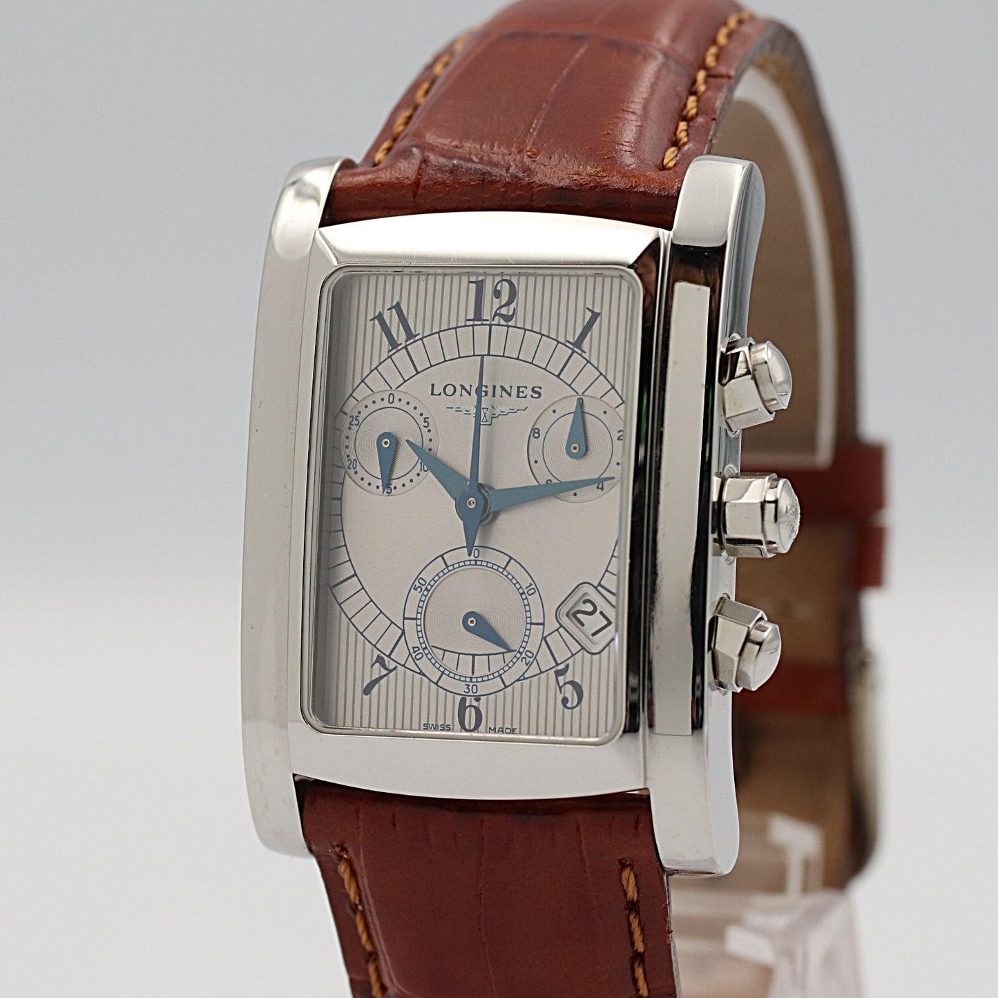 *N MINT* Vintage 1990s LONGINES DolceVita L5.656.4 Qz Silver 27mm Women Watch