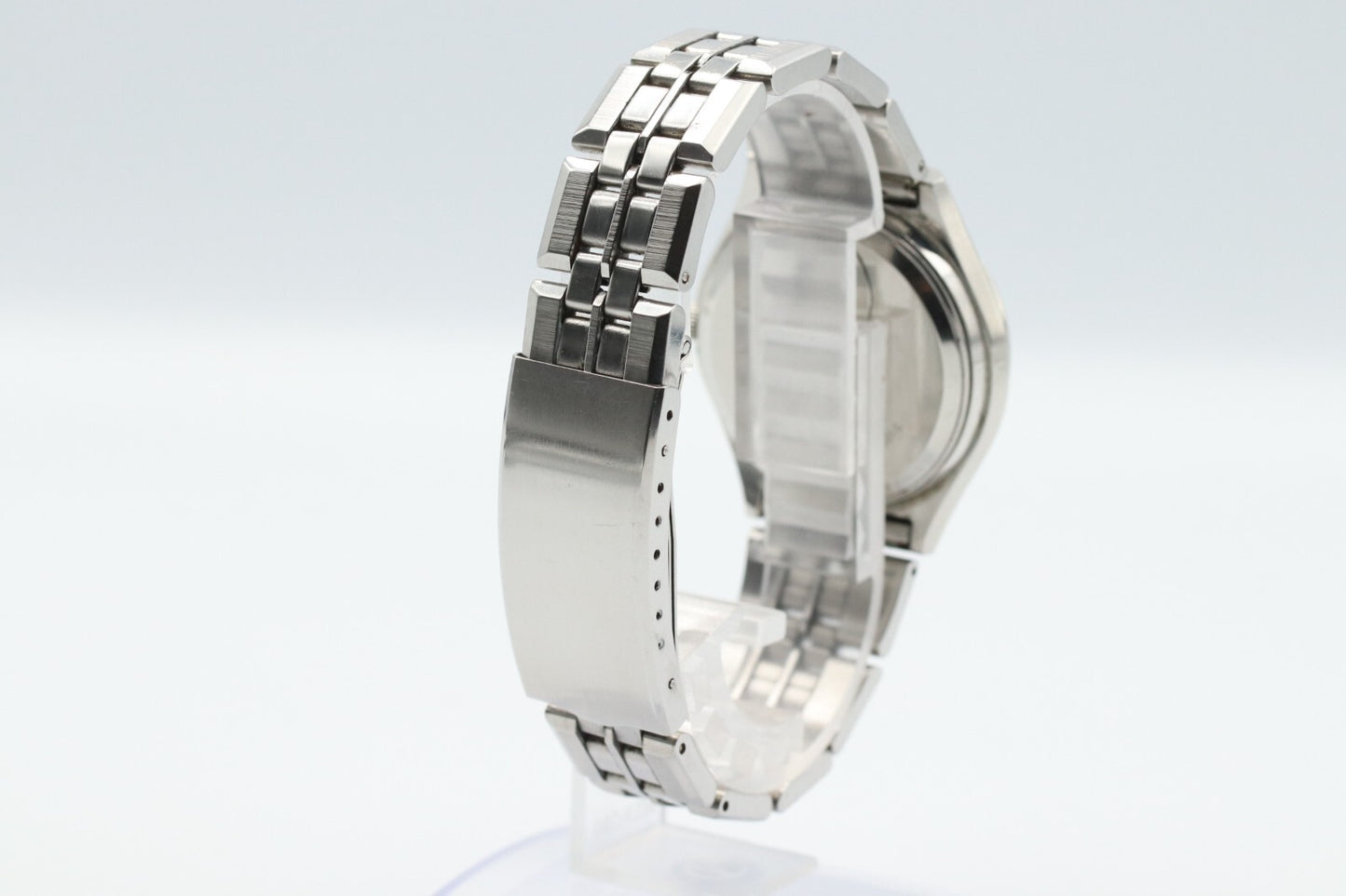 *Exc+5* Vintage SEIKO King Quartz 0853-8001 White Dial Day Date Round Mens Watch