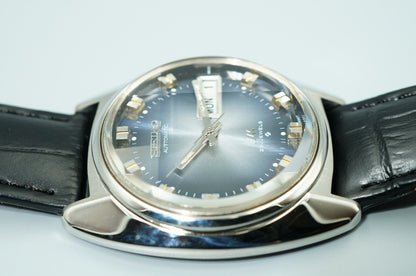 Serviced Vintage SEIKO Lord Matic 5606-7230 Automatic Blue Dial 35mm Mens Watch