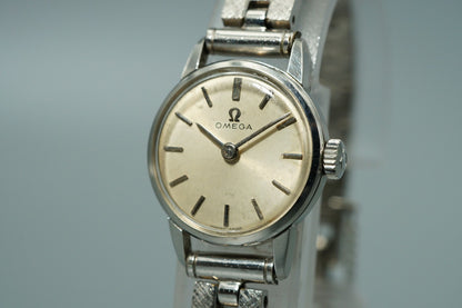 Exc+5 Vintage1963 OMEGA  Cal.620 Ref.511.015 Hand Wind Silver 20mm Women Watch
