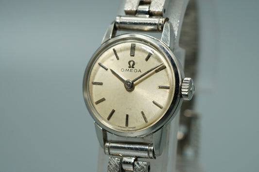 Exc+5 Vintage1963 OMEGA  Cal.620 Ref.511.015 Hand Wind Silver 20mm Women Watch