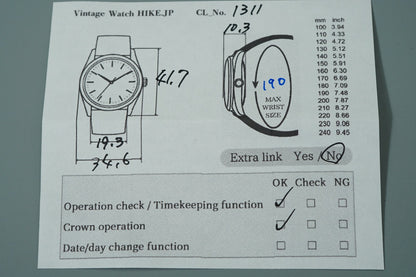 *Exc+5* Vintage 1967 SEIKO LARDMARVEL 5740-8000 AT Silver Round 37mm Mens Watch