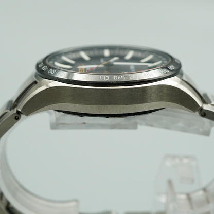 Box & Papar Vintage SEIKO ASTRON 8X22-0AJ0ｰ2 Solar Black Dial 45mm Mens Watch