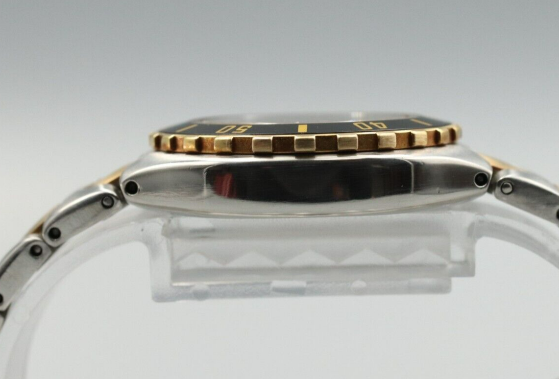 *N MINT* Vintage OMEGA Seamaster Professional 200M Quartz Gold Dial Women Watch