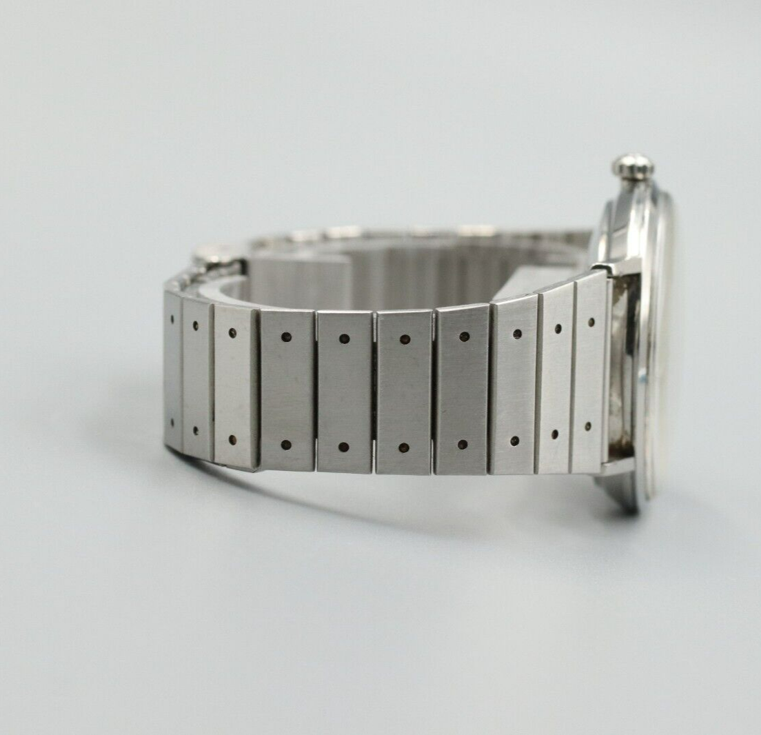 *N MINT++* Vintage OMEGA Seamaster Hand Winding Silver Dial CrossLine Mens Watch