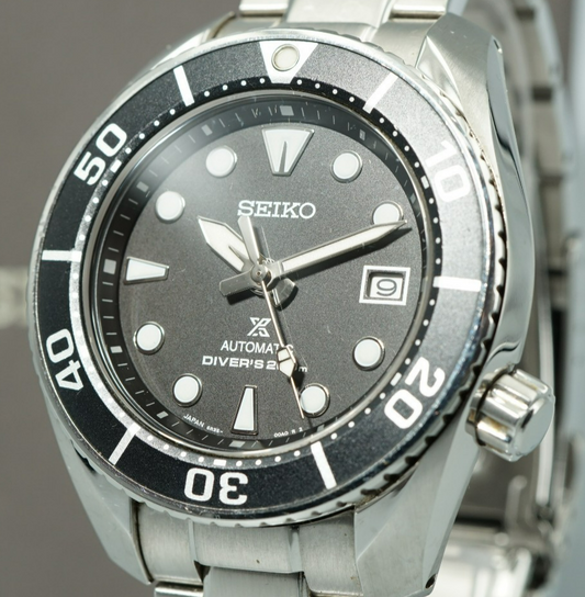 *MINT*  SEIKO  Prospex - 6R35-00A0 Automatic Black Dial Round 45mm Mens Watch